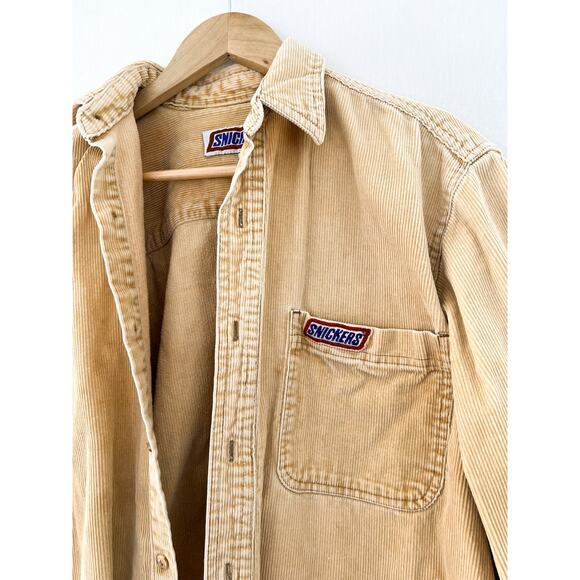 Snickers Men's Corduroy Button Down Shacket Medium Shirt Jacket Casual Oversized - Picture 1 of 7